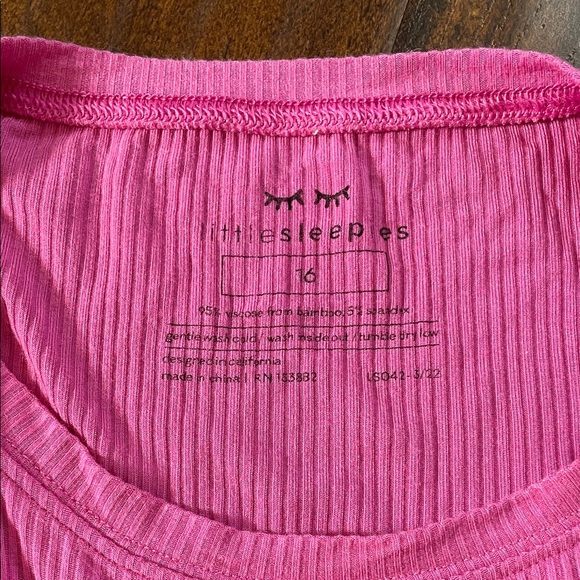 Little Sleepies Pink Ribbed Set - Picture 2 of 3